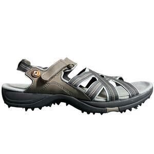 Footjoy Golf Sandals Women 7M Tan/Light Gray Sport STYLE#48446 Sport Active